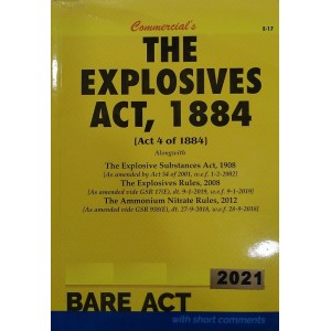 Commercial's Explosives Act, 1884 Bare Act 2021